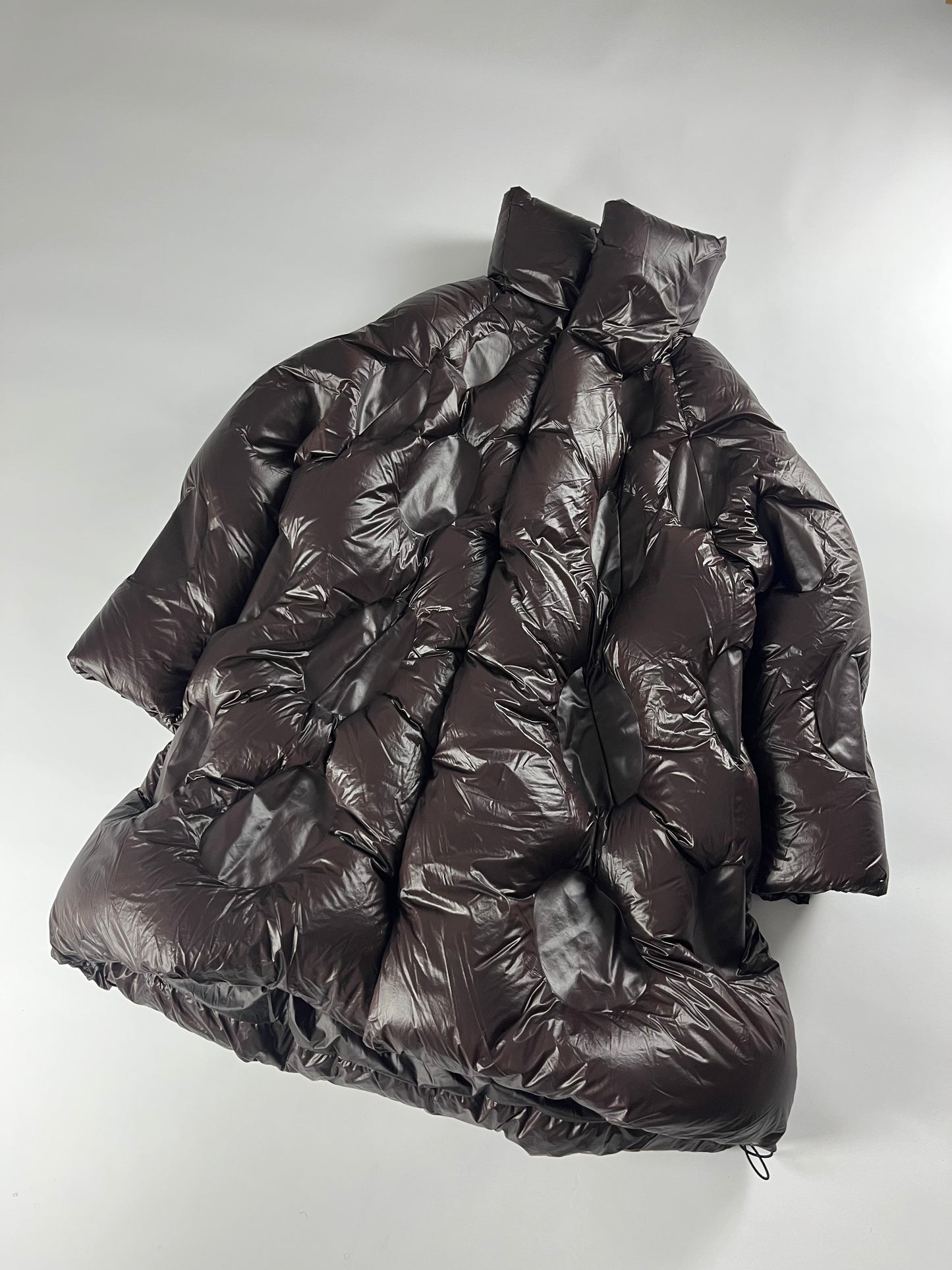 Moncler Genius x Dingyun Zhang Brown Laphia Long Down Coat - S