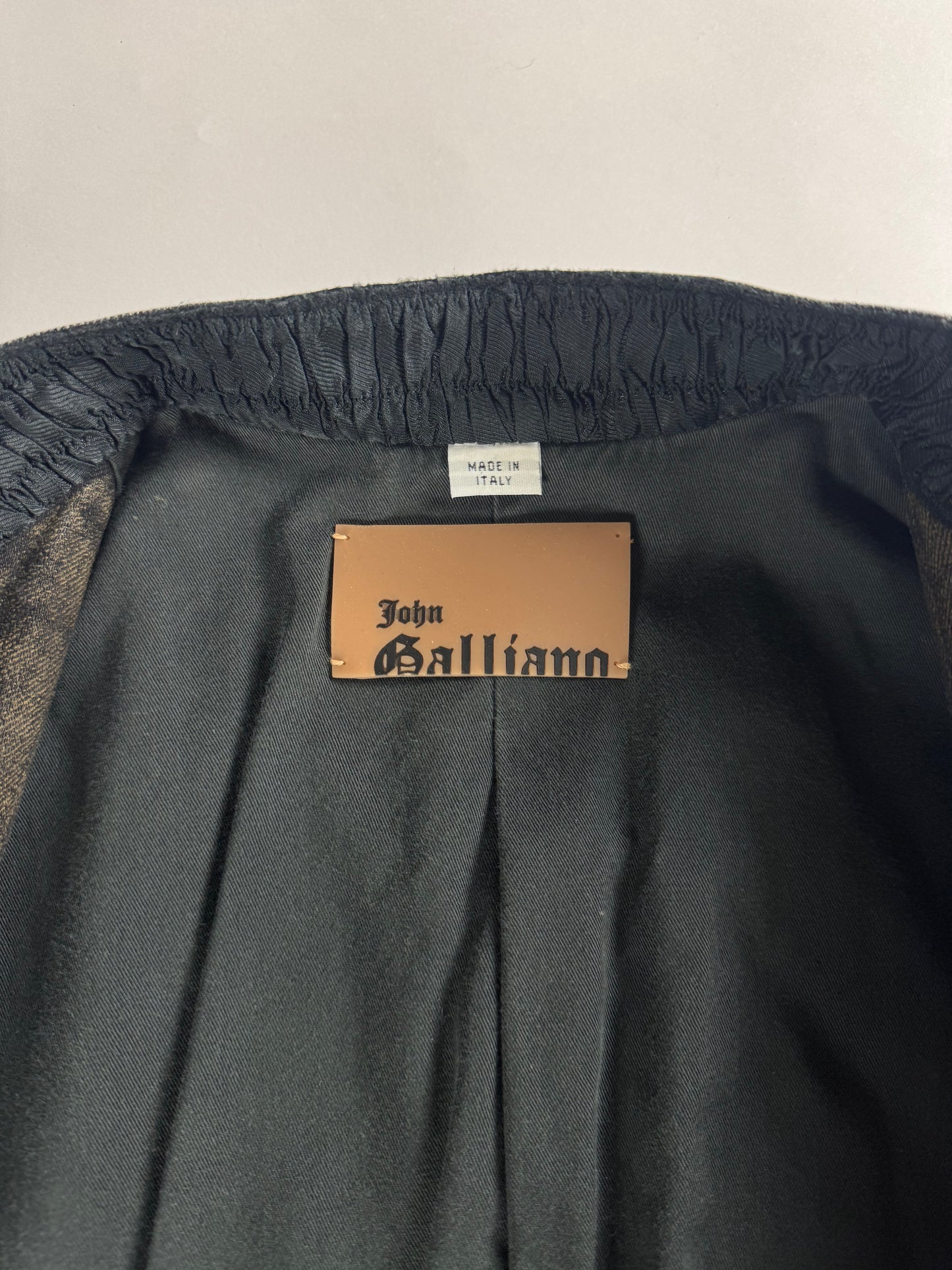 John Galliano Washed Painted Denim Blazer FW 2006 - L