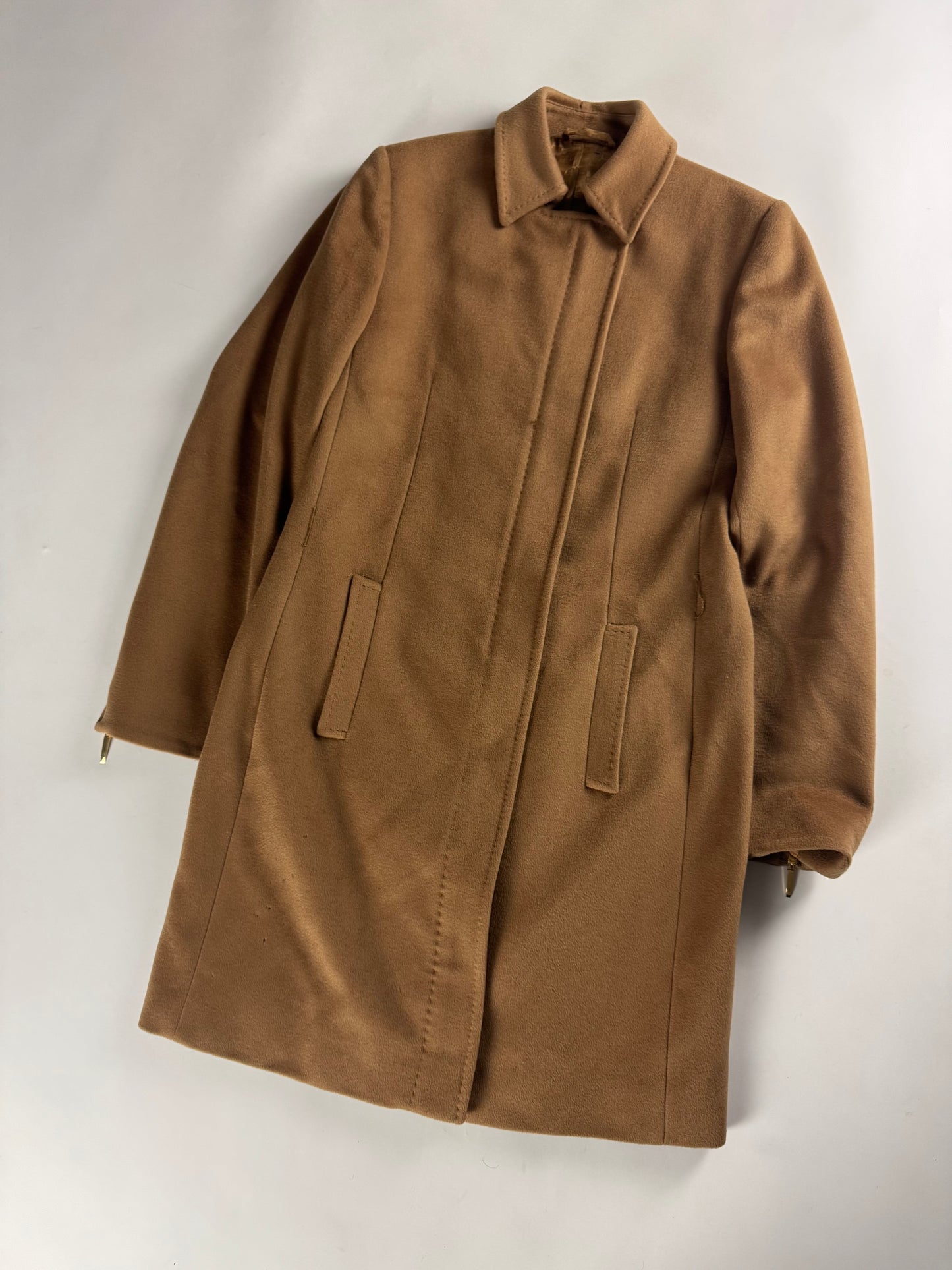 Gucci Tom Ford Camel Wool Coat 2000s - S