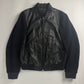 Louis Vuitton Sample Black Wool Sleeves Epi Leather Bomber Jacket Pre Fall 2013 - M