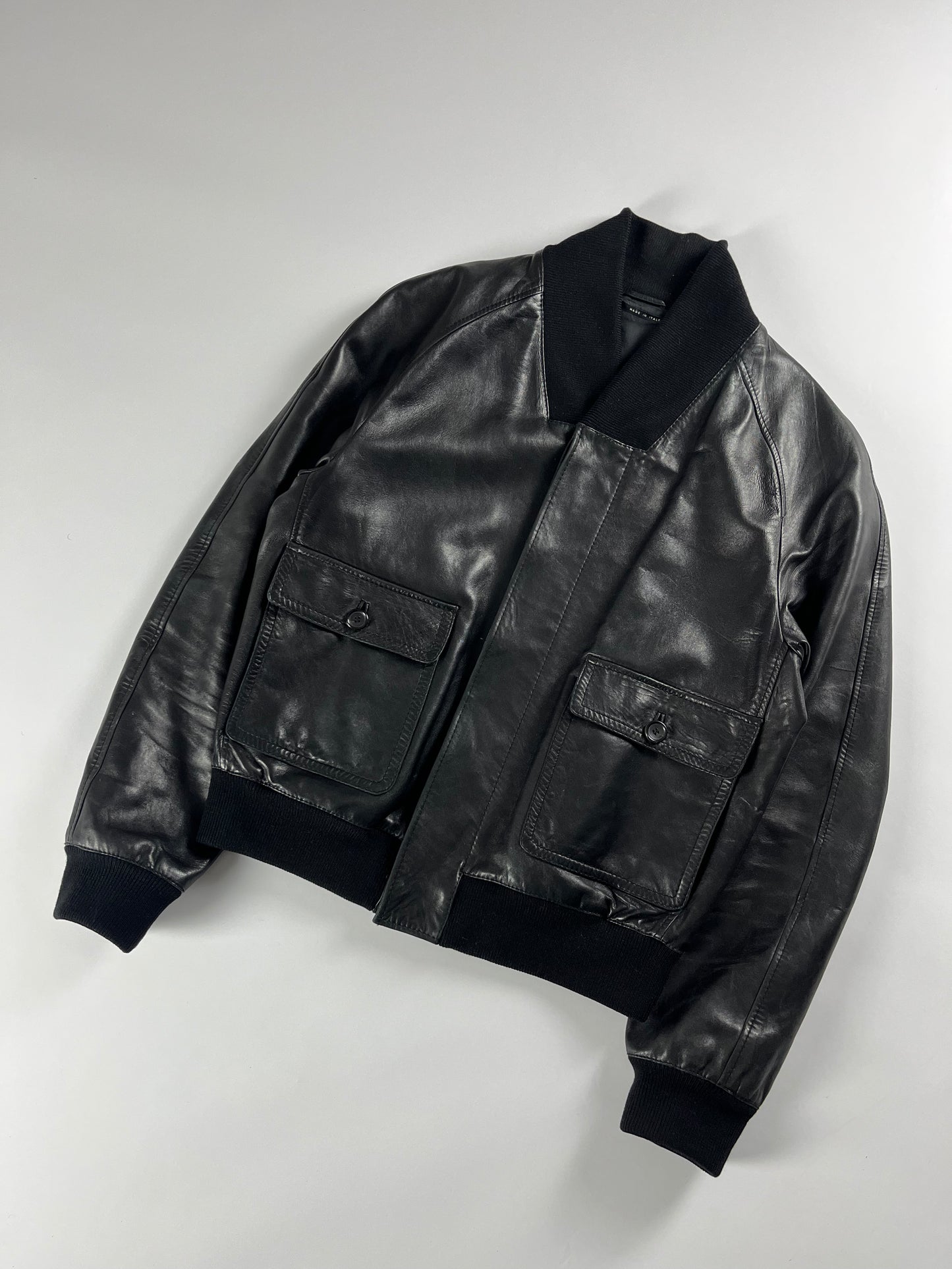 Gucci Premium Leather Shawl Collar Jacket FW 2004 - L