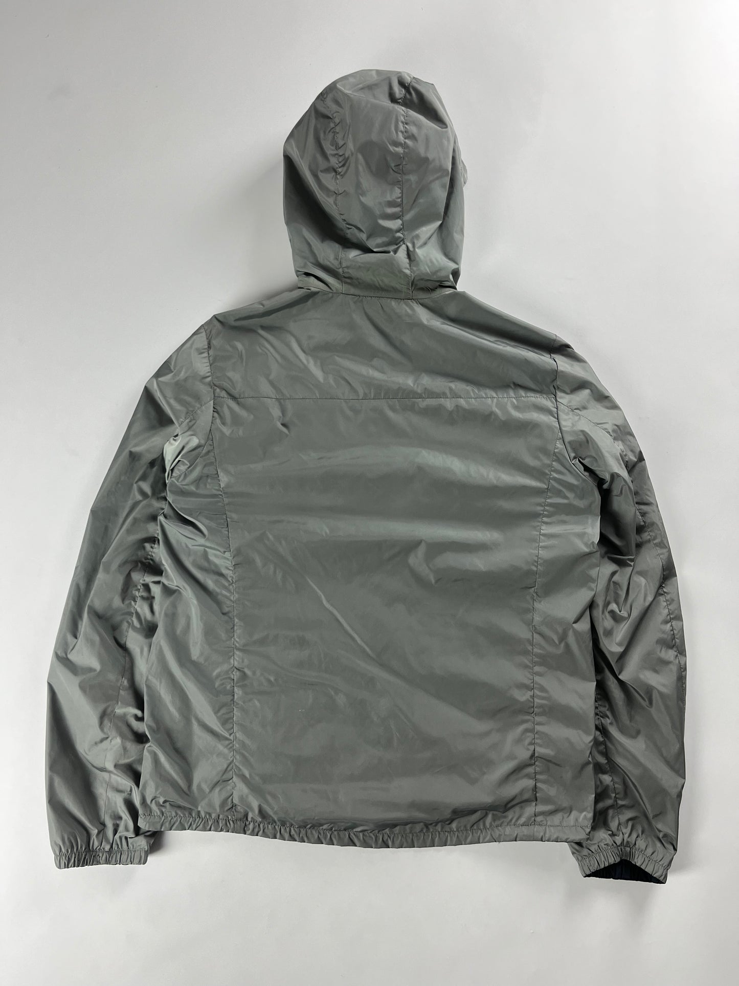 Prada Linea Rossa Reversible Blue Grey Nylon Jacket - M