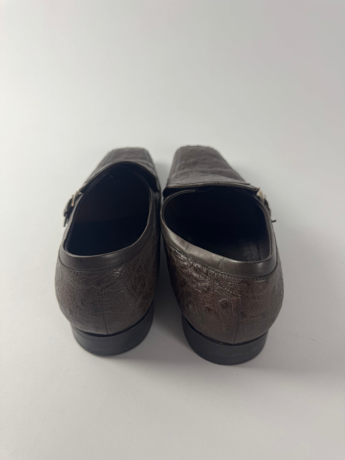 Prada Ostrich Leather Belted Shoes FW 2000 - 42,5 EU