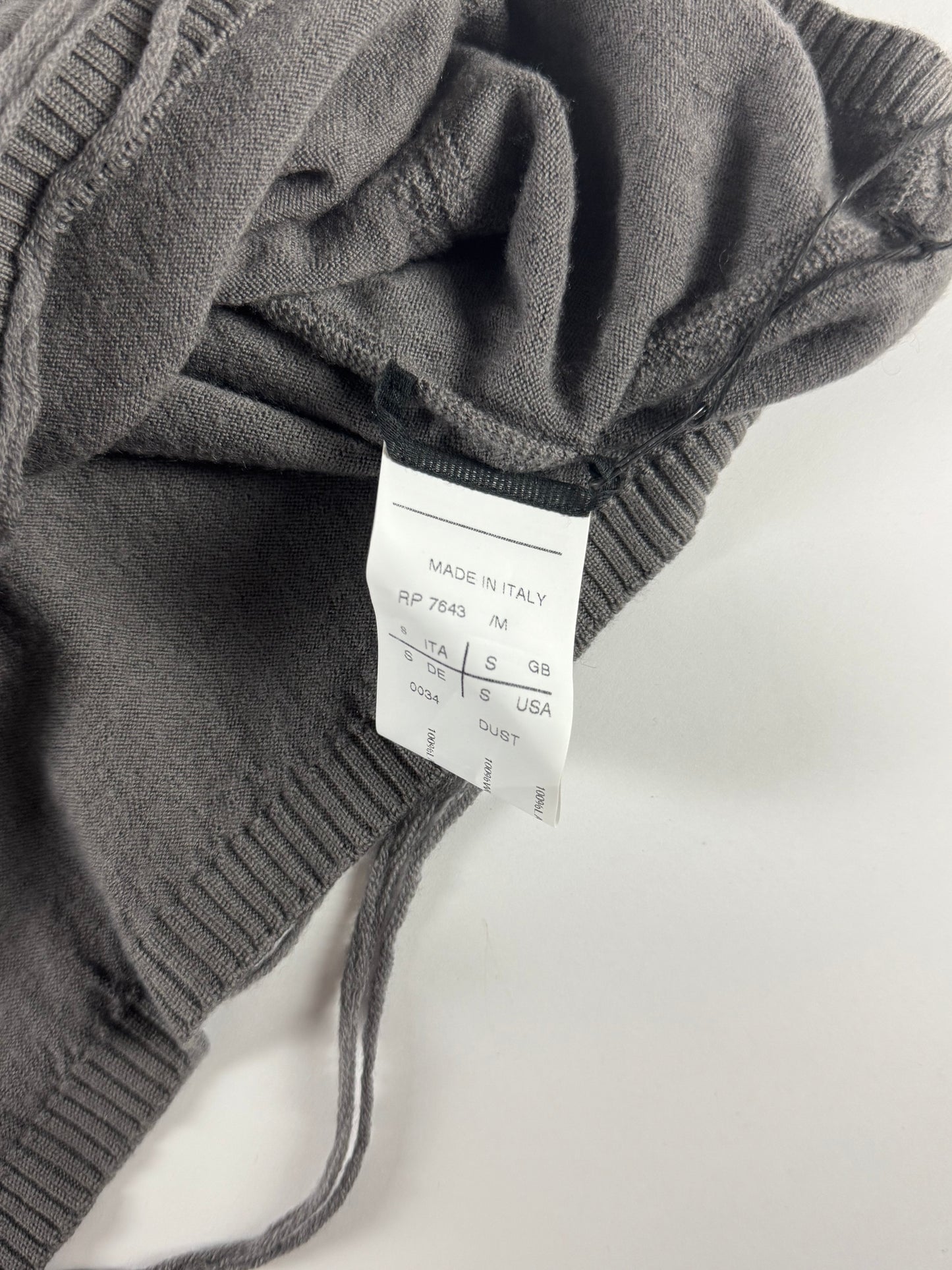 Rick Owens Dust Grey Short Fringes Vest Top 2000s - S