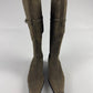 Prada Embossed Leather Pointed Toe Cavalier Belted High Boots FW 2000 - 36 IT/37 EU