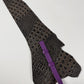 Just Cavalli Dark Brown Crocodile Embossed Purple Strap Leather Corset Belt 2000s - OS