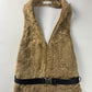 Prada Persian Lamb Buckle Belted Backless Waistcoat Harnais FW 1999 - S