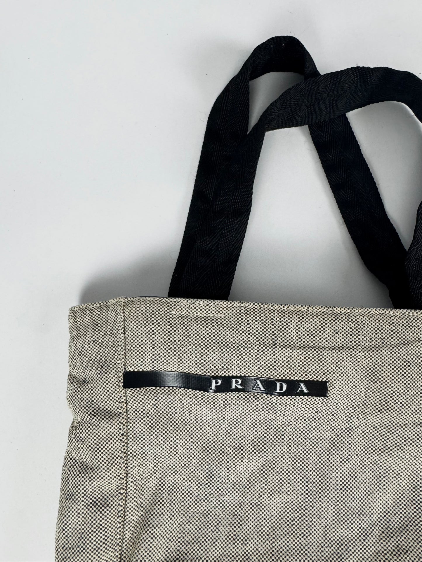 Prada Grey Cotton Mini Bag SS 1999 - OS