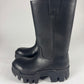 Balenciaga Black Bulldozer Vegetable Tanned Calfskin High Leather Boots SS 2022 - 43 EU