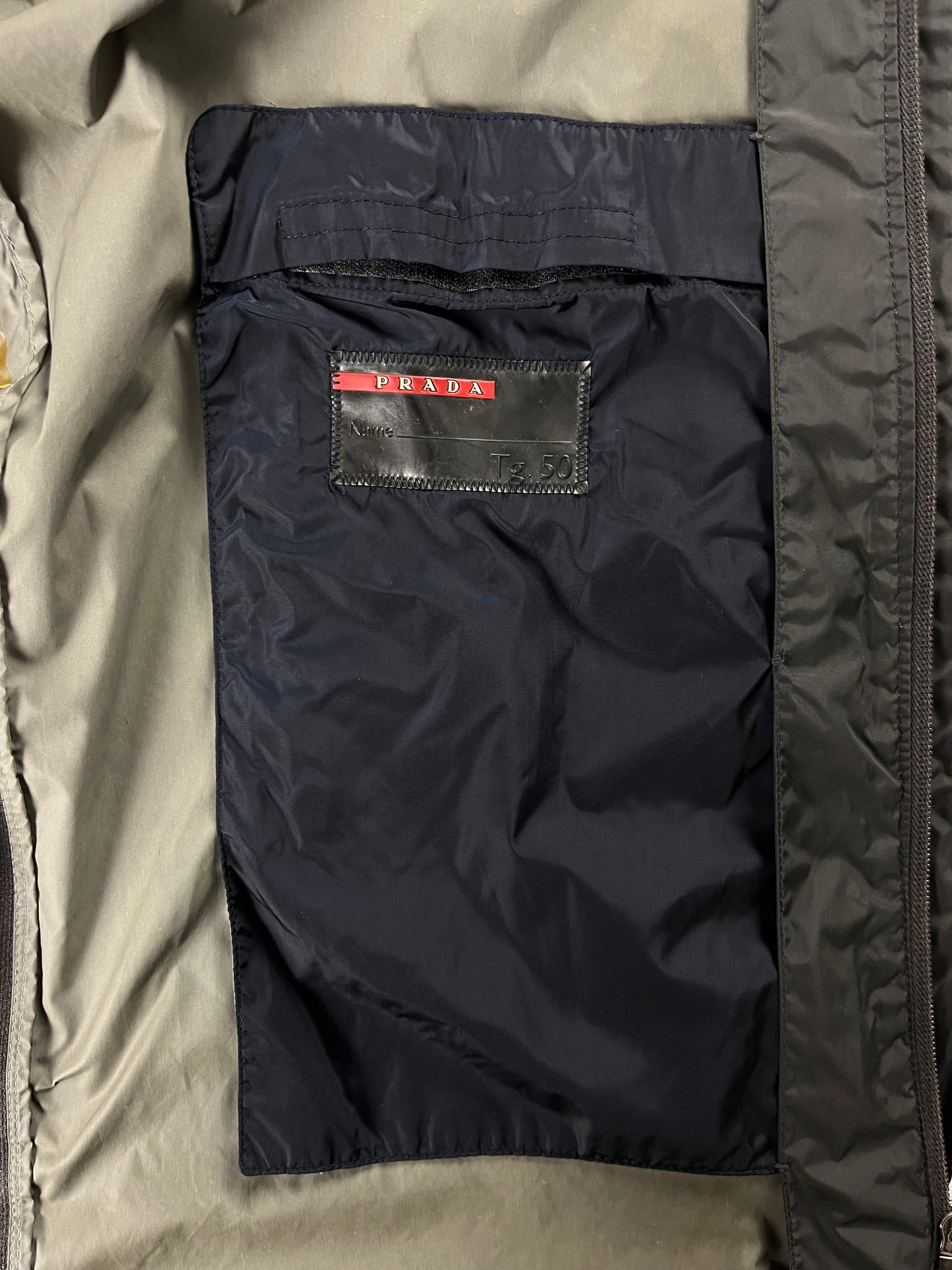 Prada Linea Rossa Nylon Technical Long Jacket SS 2000 - M