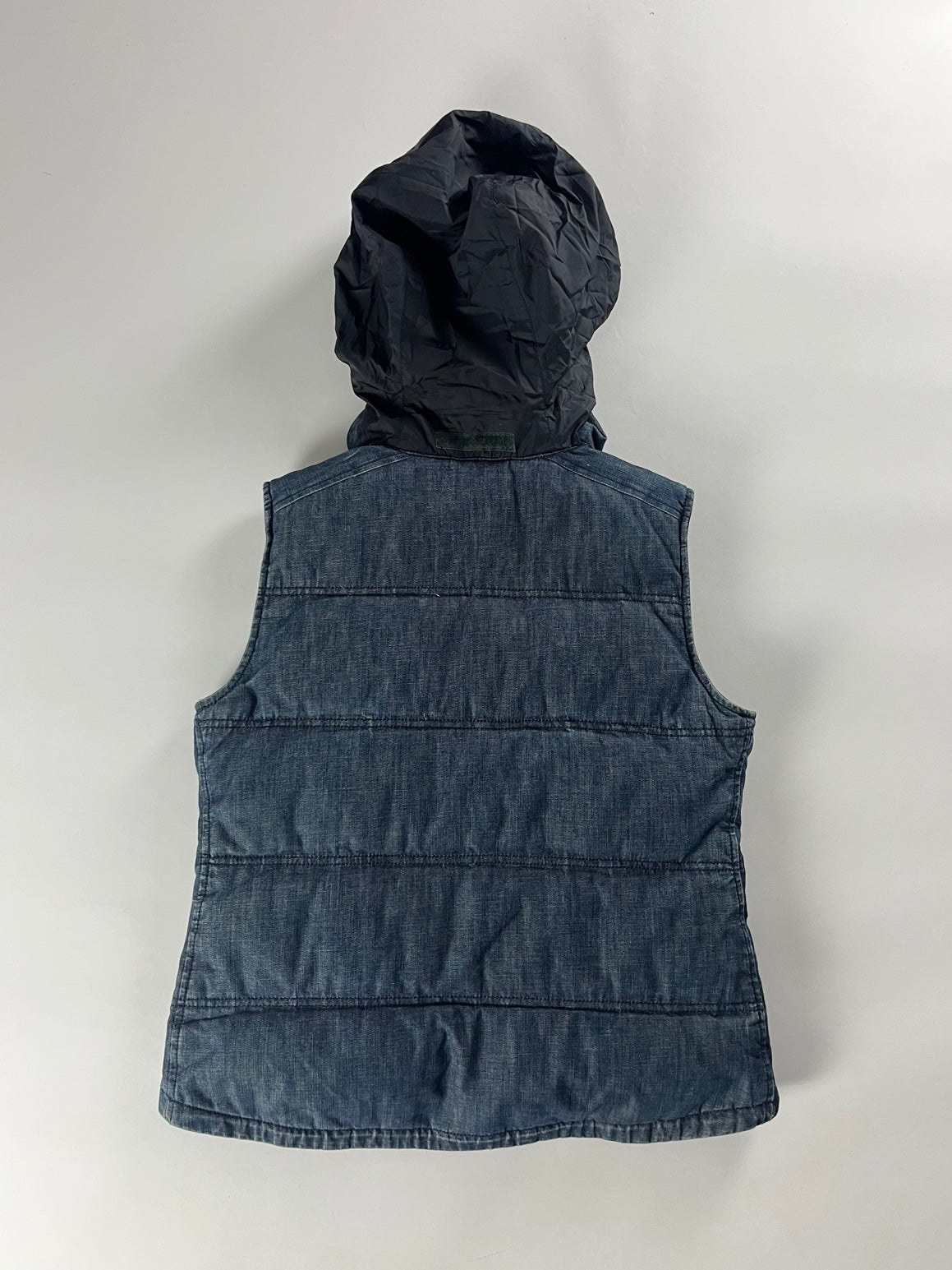 Prada Denim Puffer Vest 2000s - XS