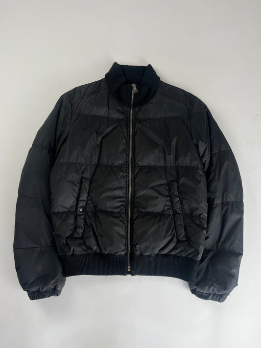 Prada Black Nylon Puffer Down Jacket - S