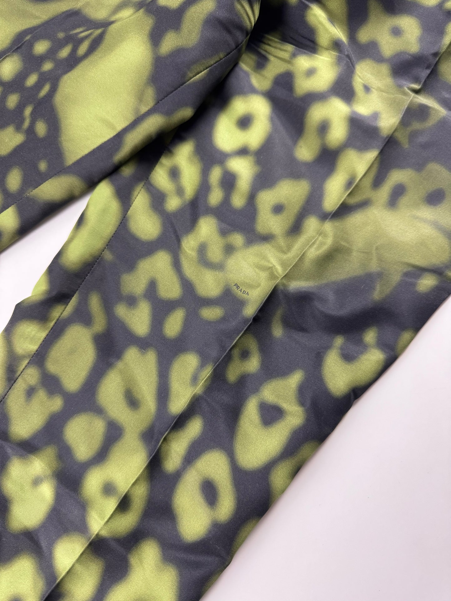 Prada Green Gradient Printed Shift Tailored Pants Resort 2009 - S