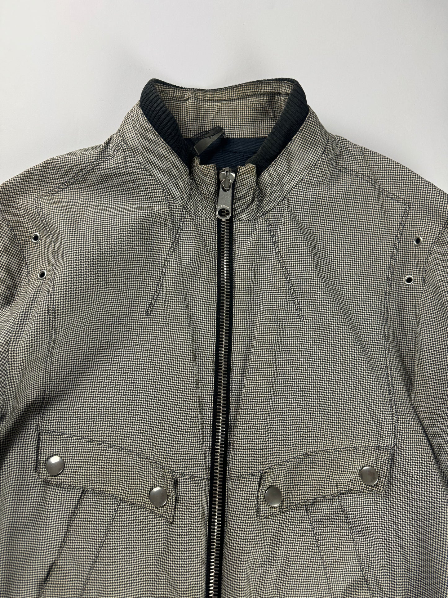 Dior Homme Kris Van Assche Ribbed Silk Rider Jacket SS 2008 - M