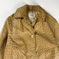 Celine Camel Tan Embossed Ostrich Skin Leather Jacket 2000s - S