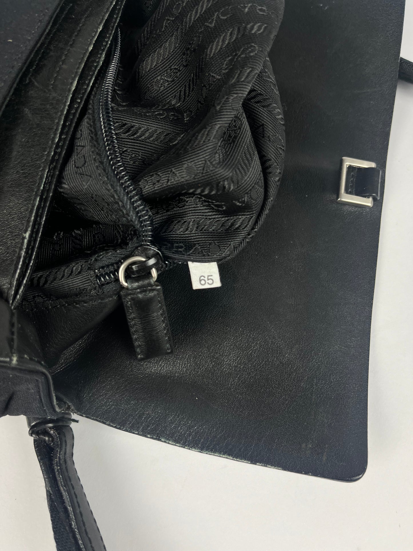 Prada Black Leather Strapped Bag FW 1999 - OS