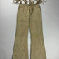 Miu Miu Suede Leather Cowboy Bootcut Pants 2000s - XS