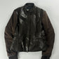 Prada Brown Leather Motor Jacket 2000s - XS