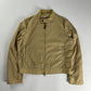 Prada Camel Nylon Moto Jacket 2000s - L