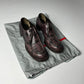 Prada Purple Snakeskin Leather Oxford Shoes - 38,5 IT/39,5 EU