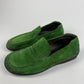 Prada Green Suede Loafers Shoes FW 1999 - 44 EU