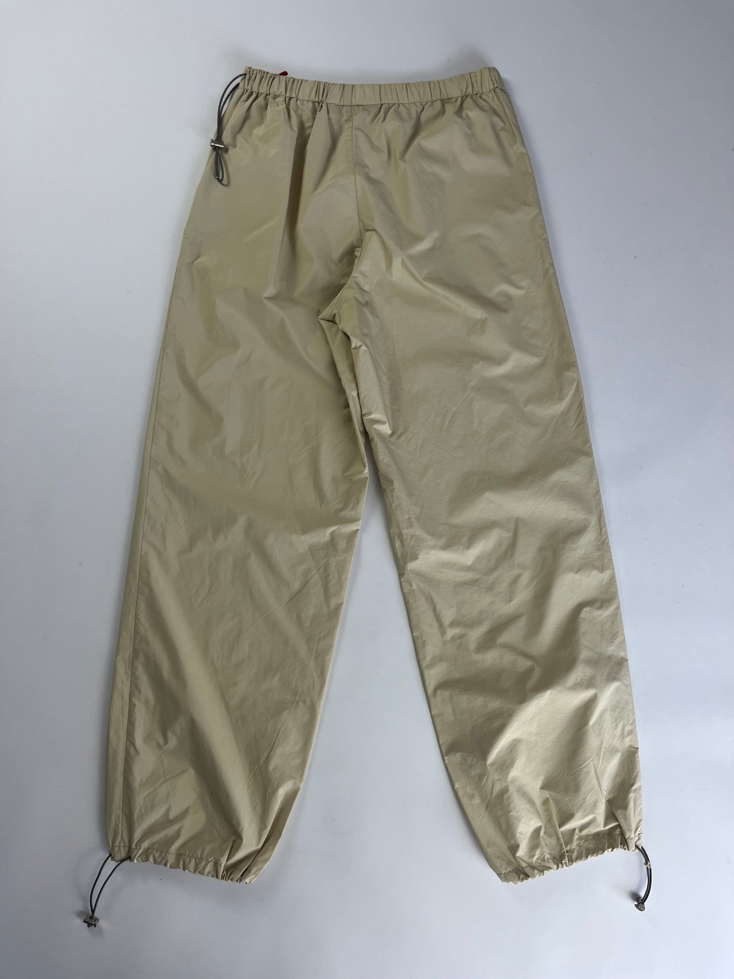 Prada Linea Rossa Cream Nylon Track Pants SS 2000 - S