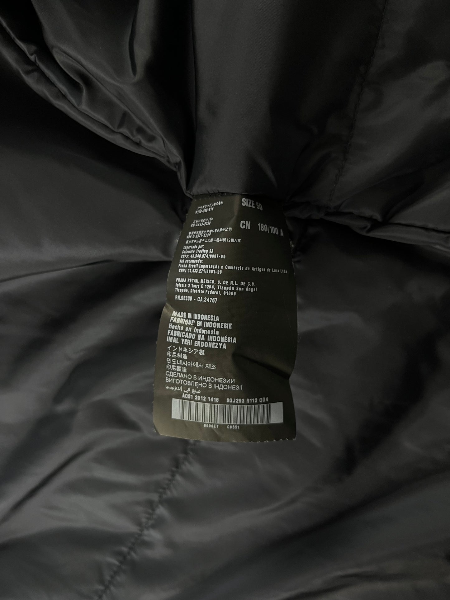 Prada Linea Rossa Marine Down Jacket FW 2012 - L