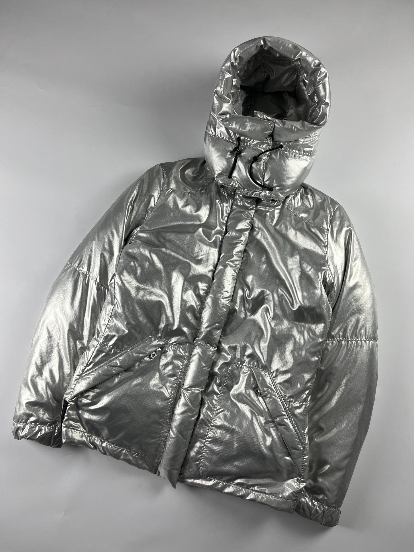 Prada Silver Astro Puffer Jacket FW 2006 - S