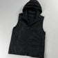 Prada Black Hooded Shell Vest 2000s - M