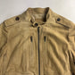 Prada Sand Suede Leather Aviator Bomber Jacket 2010s - M
