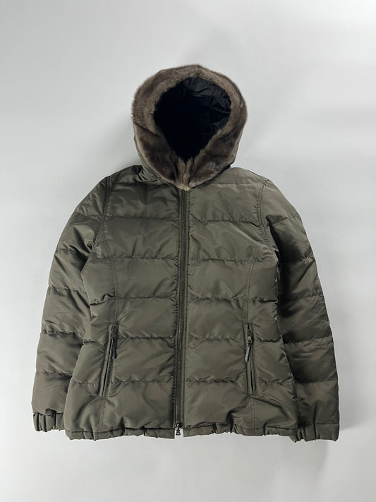 Prada Fur Hood Puffer Jacket - S