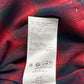 Maison Margiela x Pendleton Red Tartan Plaid Tan Knit Western Fringe Cardigan FW 2023 - XXL