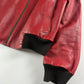 Prada Premium Red Leather Bomber Jacket FW 2000 - L