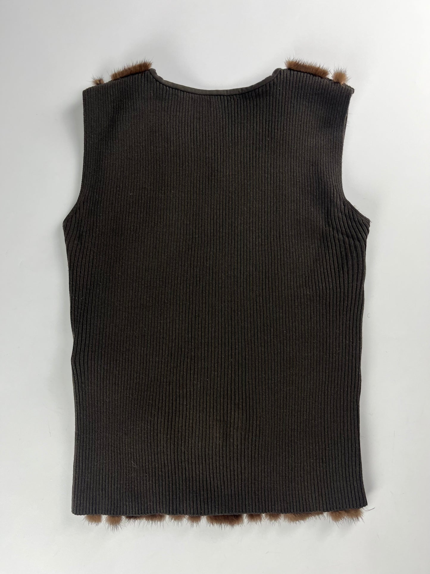 Prada Sample Fur Tank Top FW 2007 - S