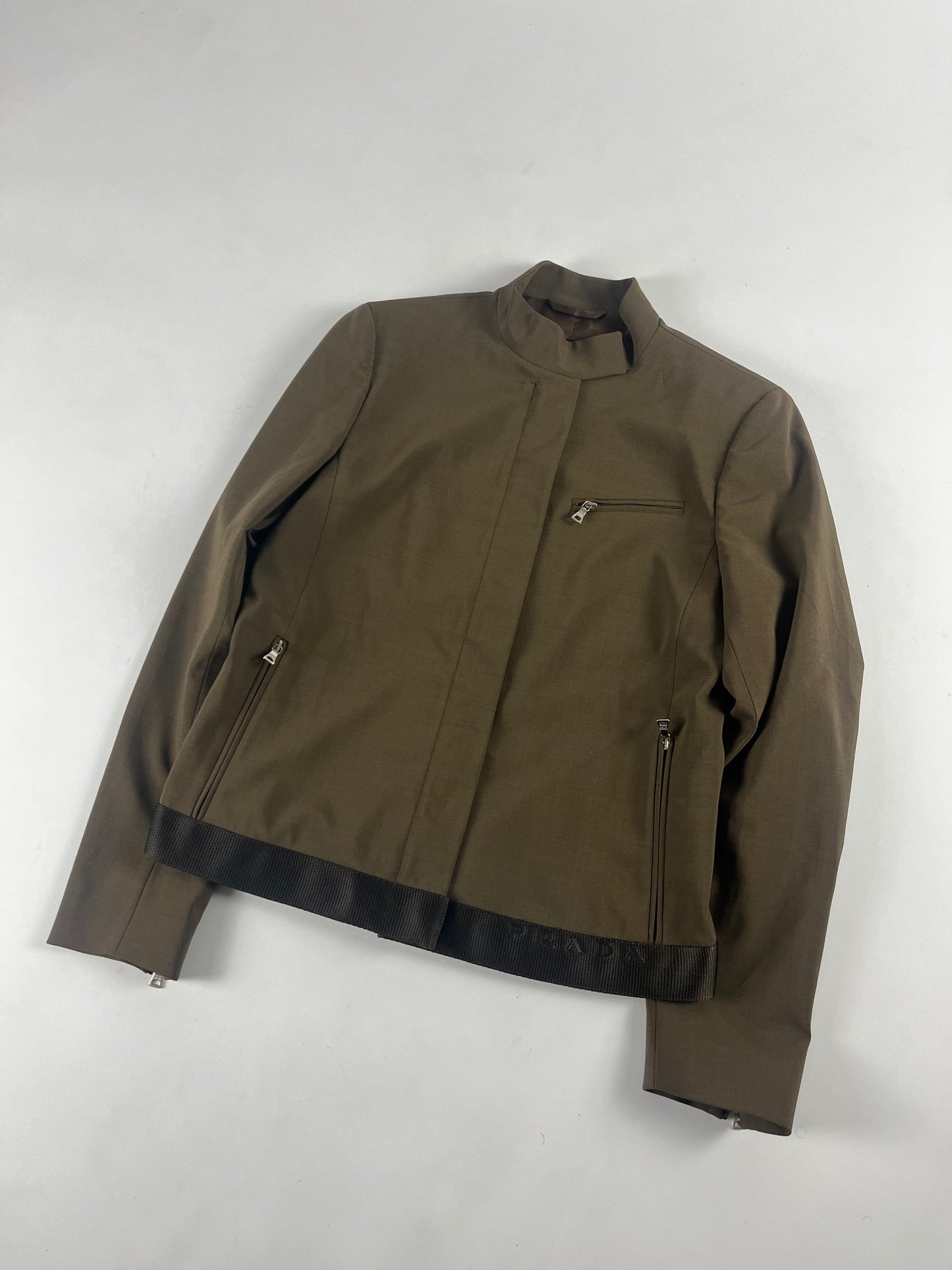 Prada Nylon Buttoned Light Work Zip Jacket FW 1999 - XS