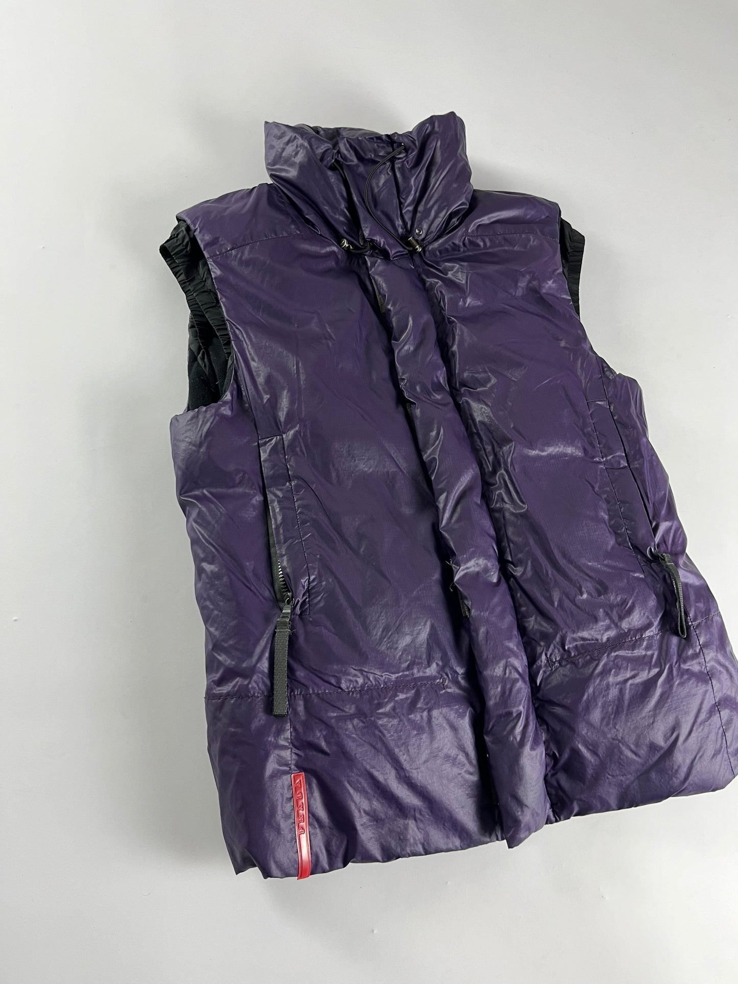 Prada Linea Rossa Purple Astro Down Vest 2000s - M