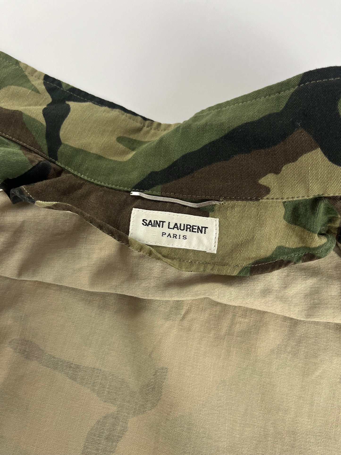 Saint Laurent Sample Military Camo Vest SS 2016 - M