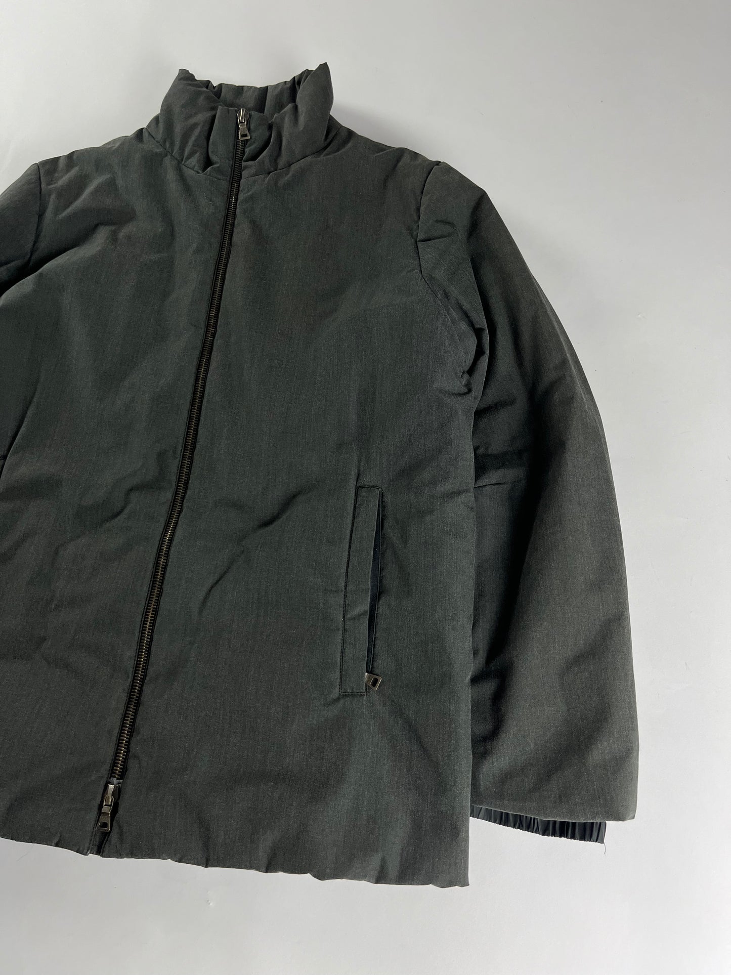 Prada Linea Rossa Smoke Grey Double Zip Jacket 2000s - M