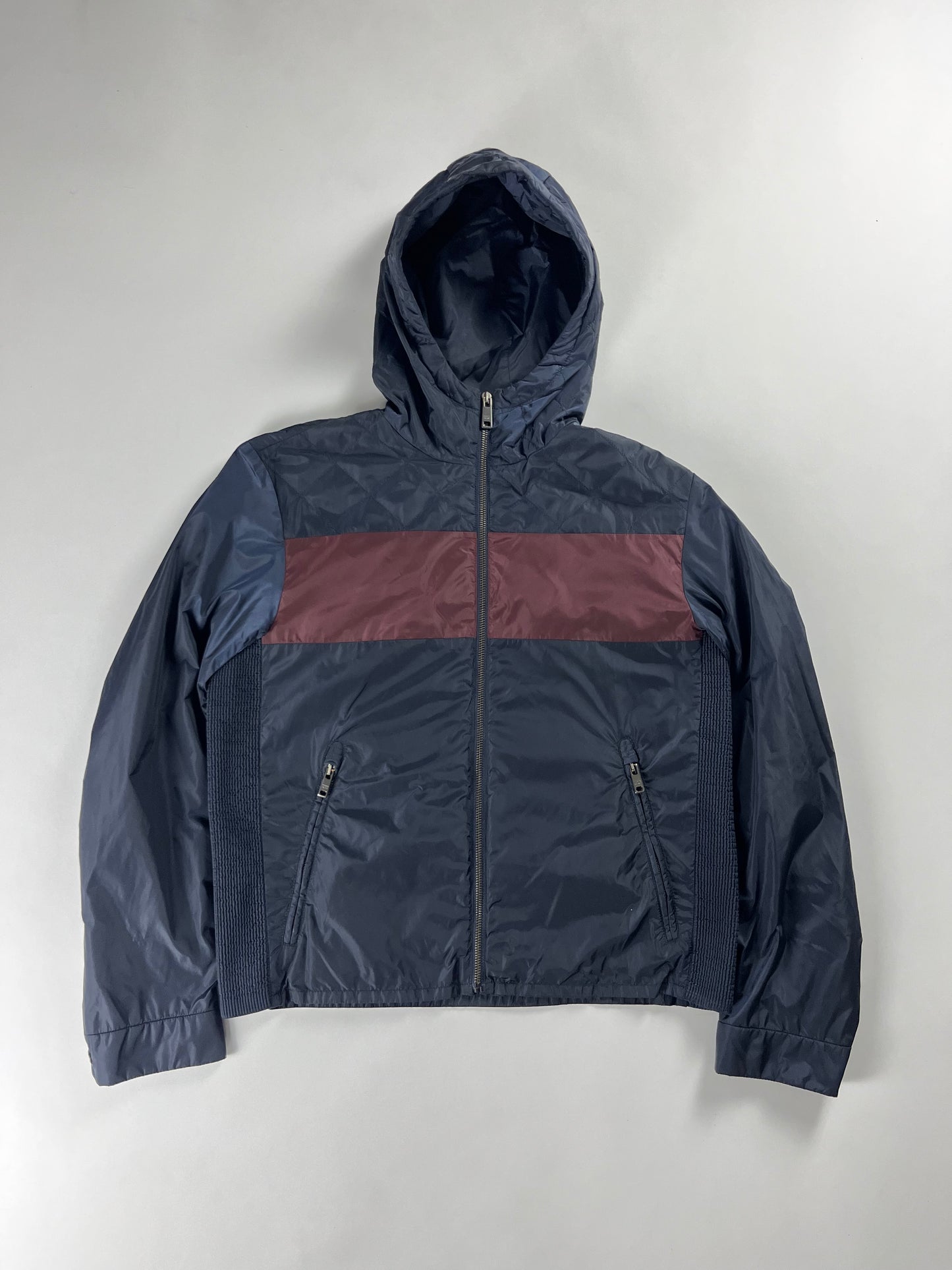 Prada Storm Stripe Nylon Light Jacket FW 2015 - M