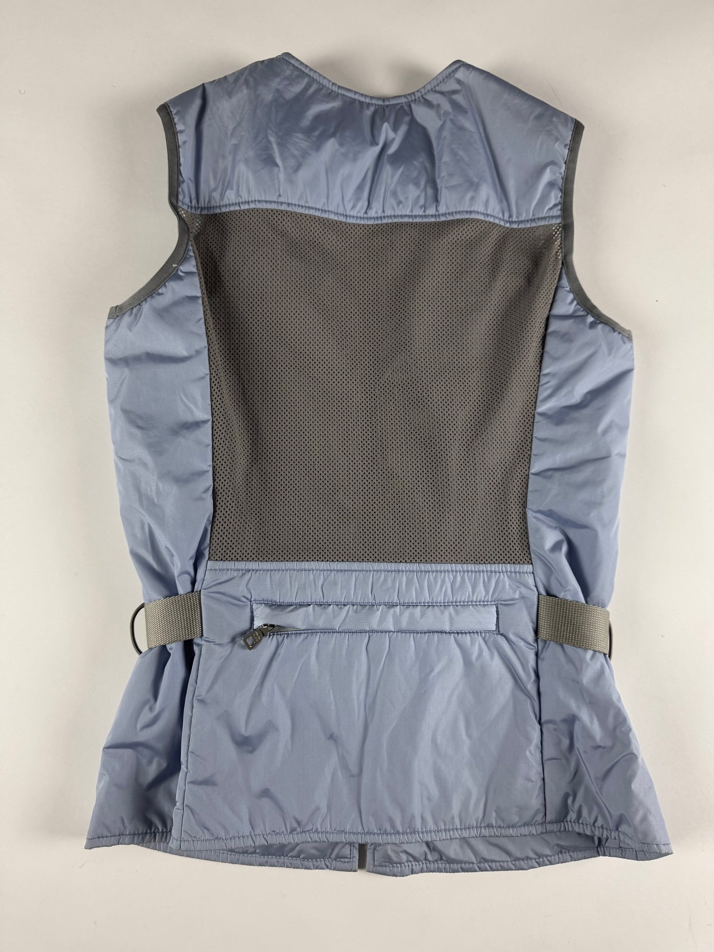 Prada Linea Rossa Baby Blue Back Mesh Vest SS 2000 - XS