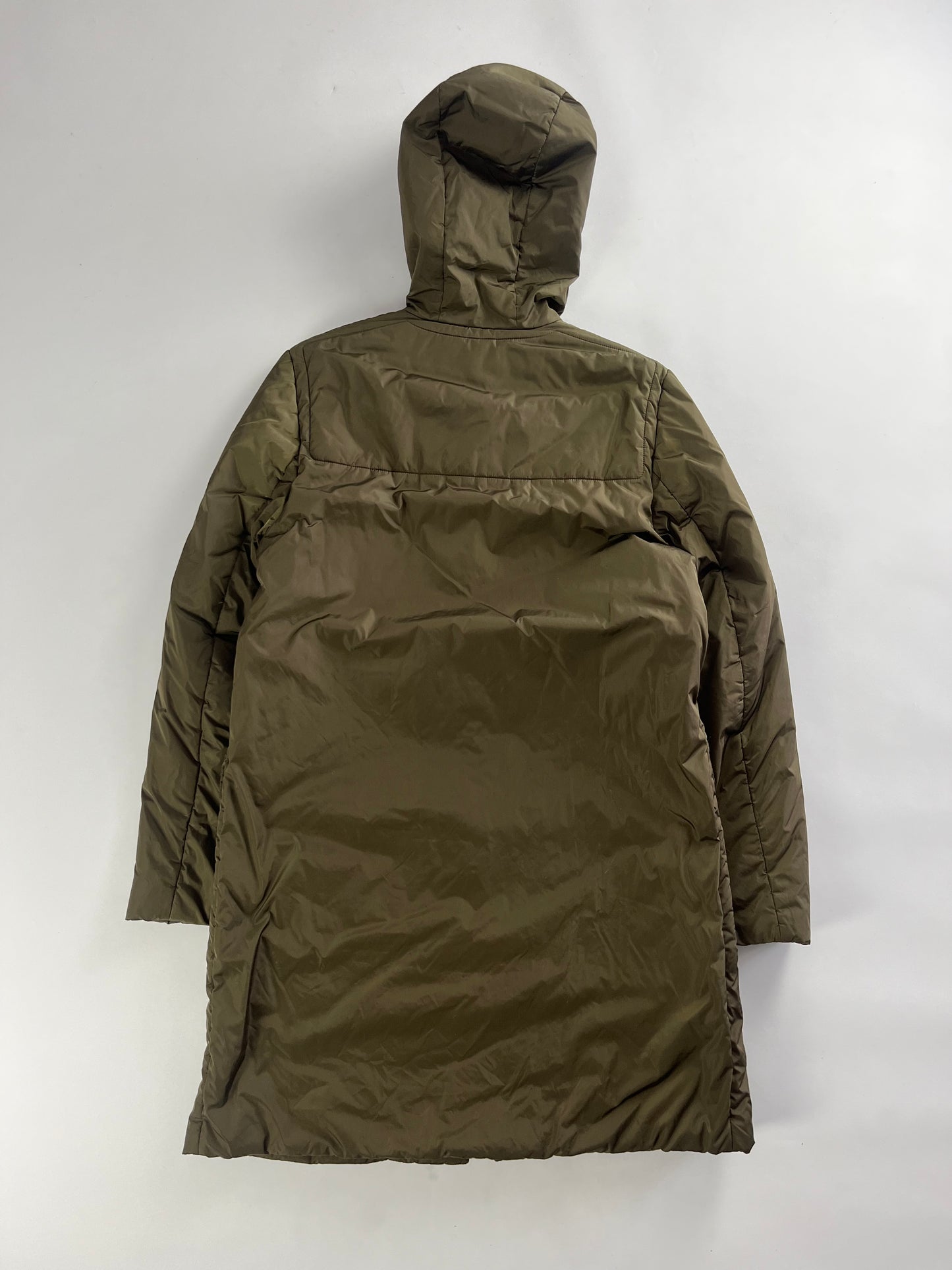 Prada Multi Belt Khaki Nylon Long Safari Coat FW 1999 - S