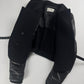 Balenciaga Dark Leather Sleeves Peplum Black Jacket FW 2002 - S