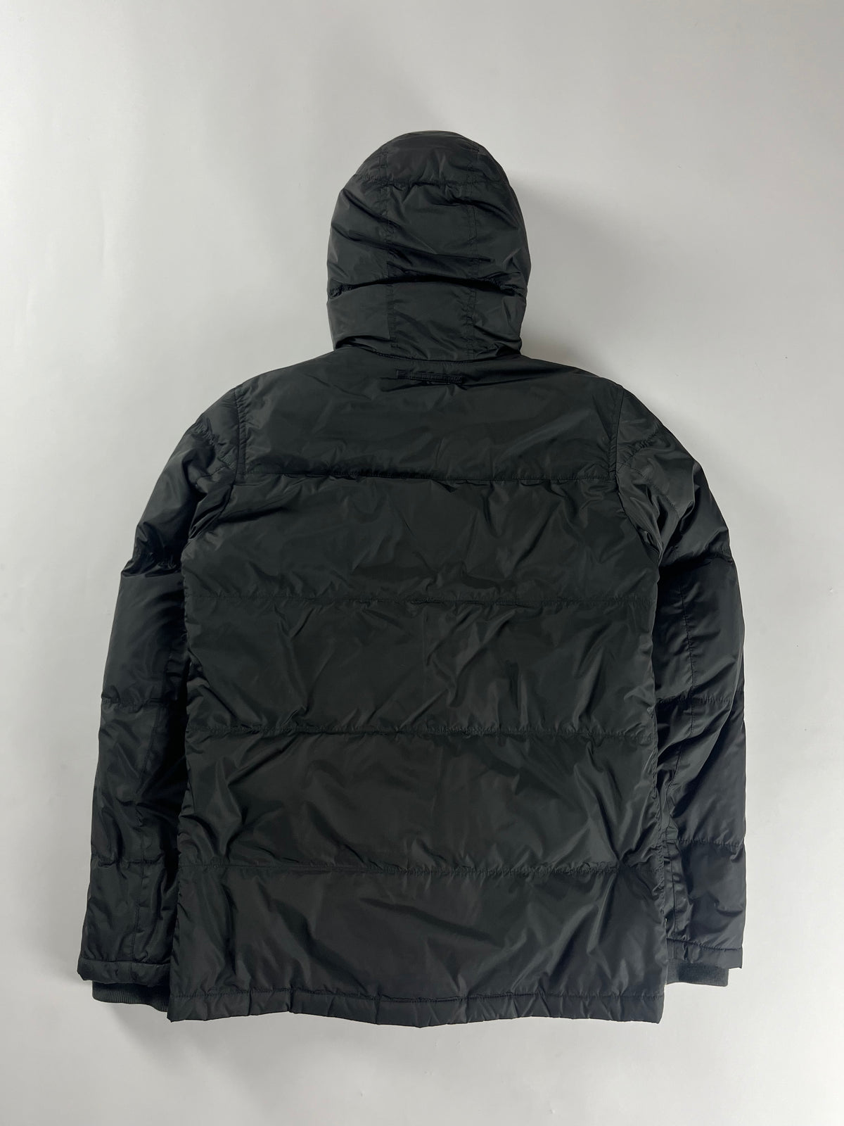 Prada Dark Nylon Mid Hooded Puffer Jacket FW 2007 - M