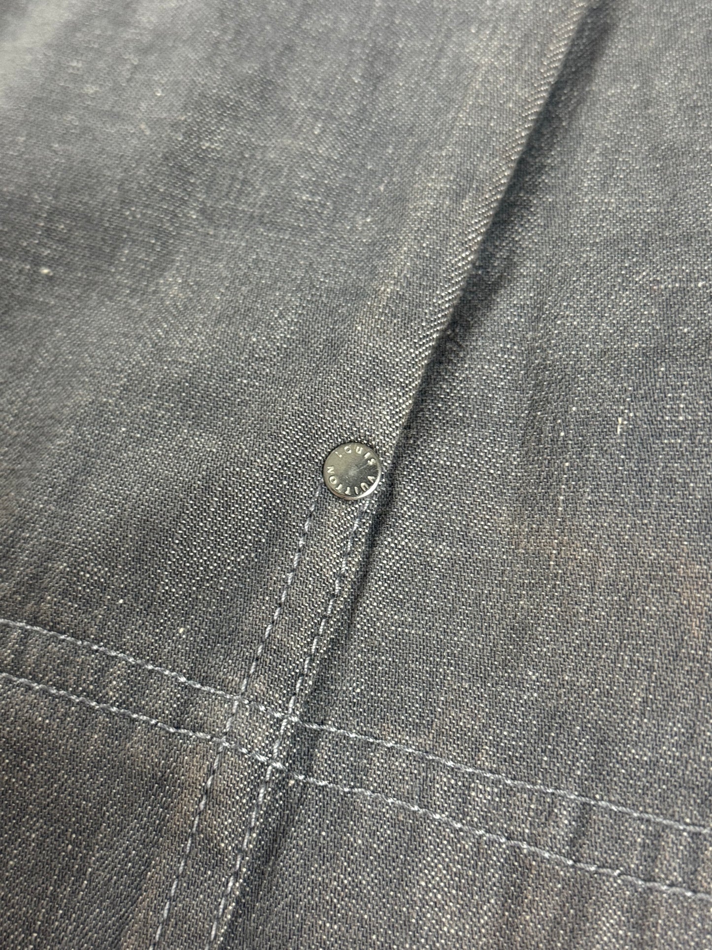 Louis Vuitton Full Zip Denim Trucker Jacket 2000s - L