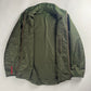 Prada Linea Rossa Side Red Striped Olive Green Nylon Jacket 2000s - M