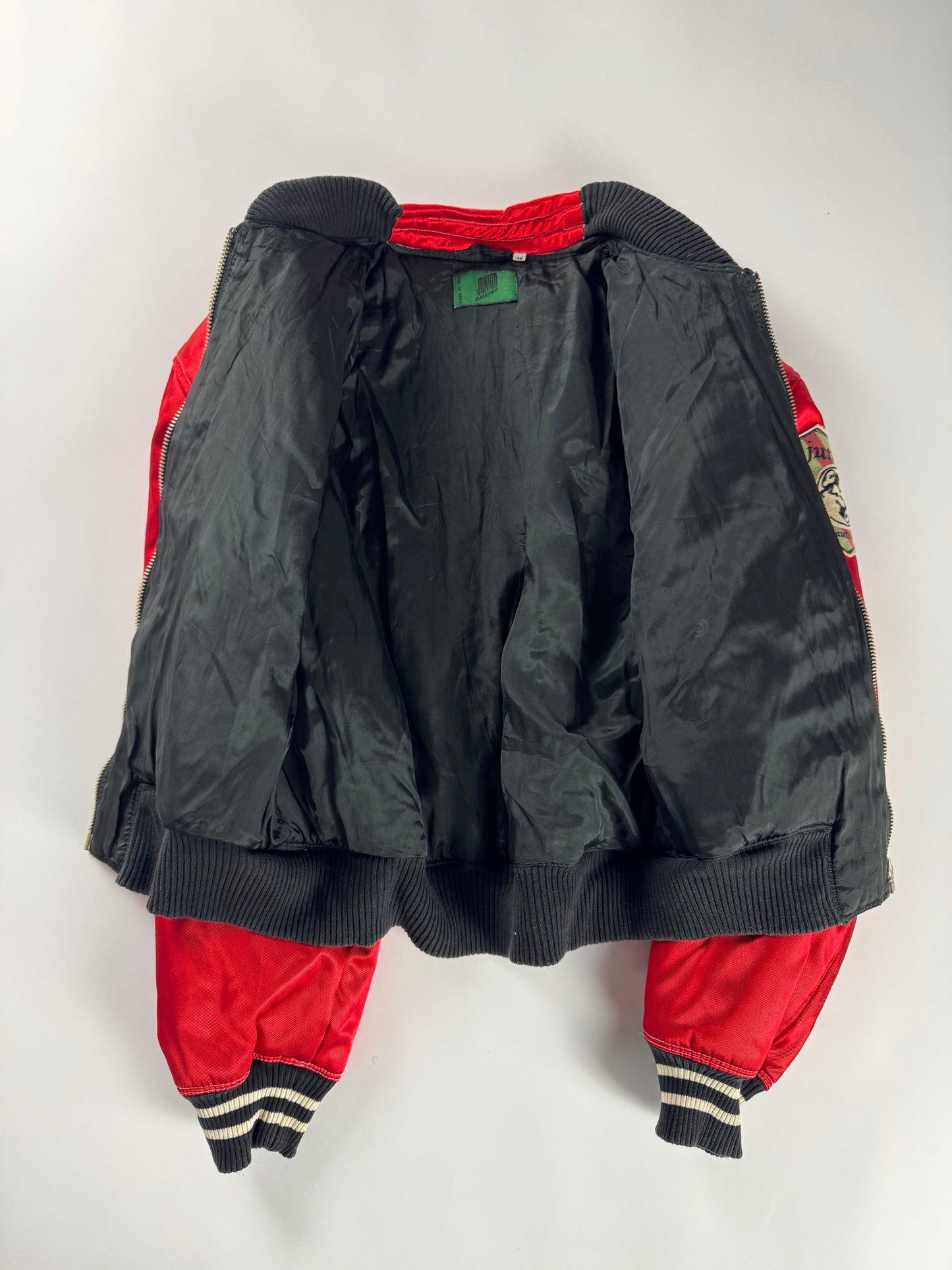 Jean Paul Gaultier Red Cropped Bomber Jacket 2010s - S