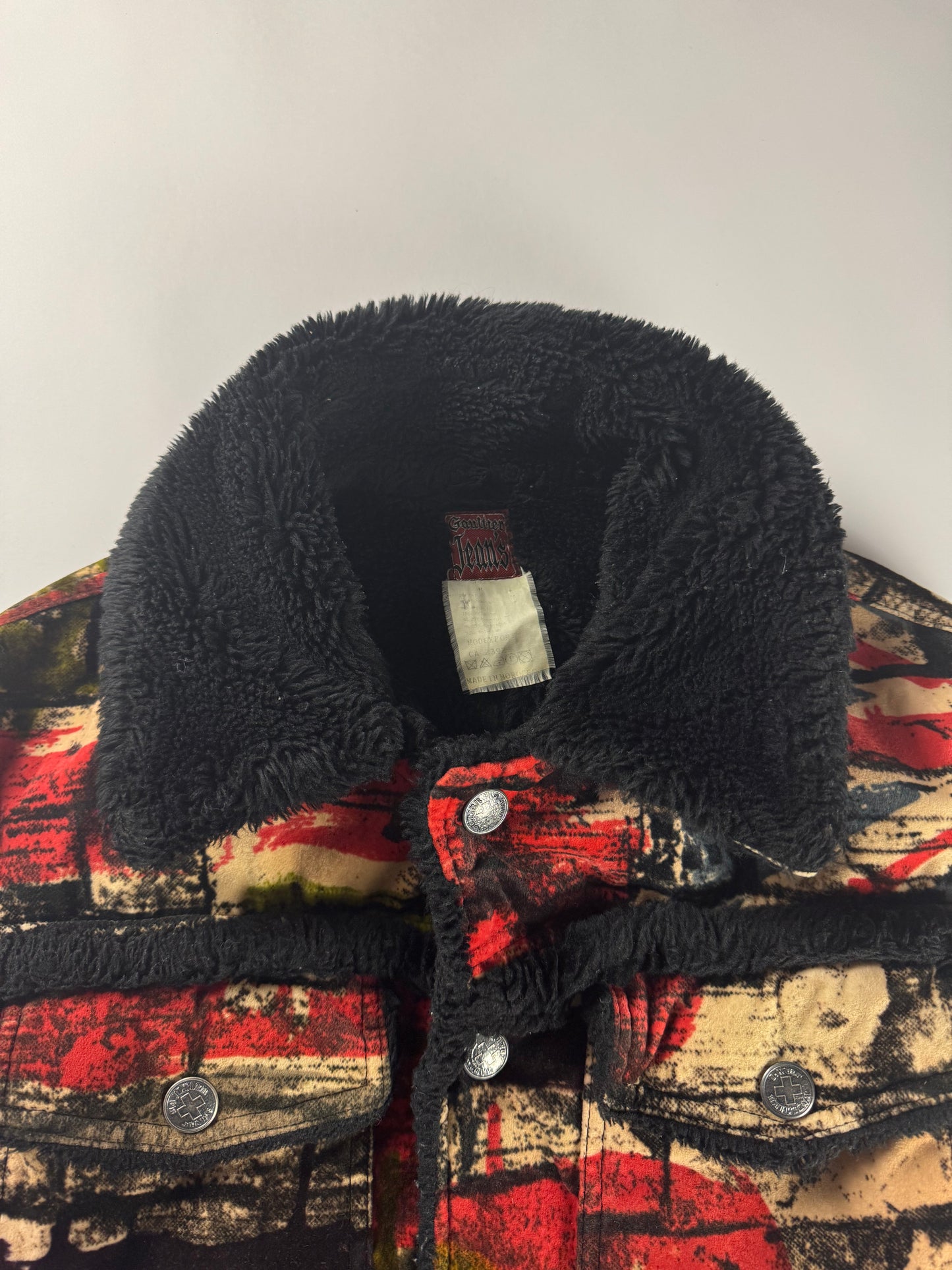 Jean Paul Gaultier Flag Print Punk Anarchy Jacket FW 1997 - M