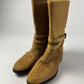 Yves Saint Laurent Rive Gauche Pony Hair Belted High Boots 2000s - 35 EU