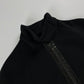 Gucci Black Leather Trimmed Zipper Sleeveless Uniform Top FW 2001 - S