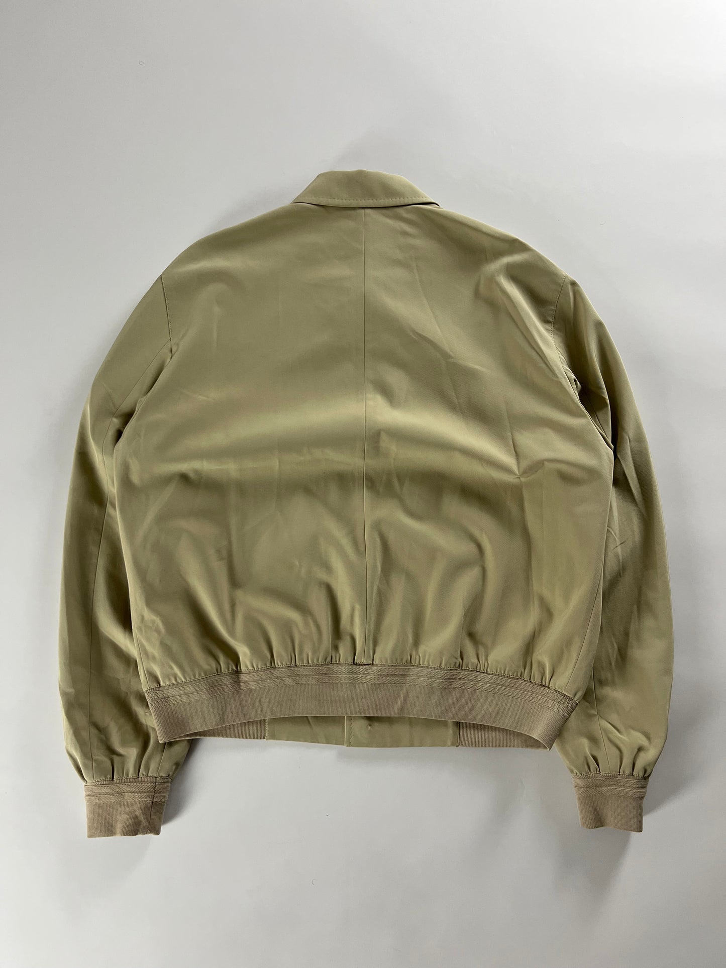 Prada Minimalist Cream Bomber Jacket FW 2000 - XL